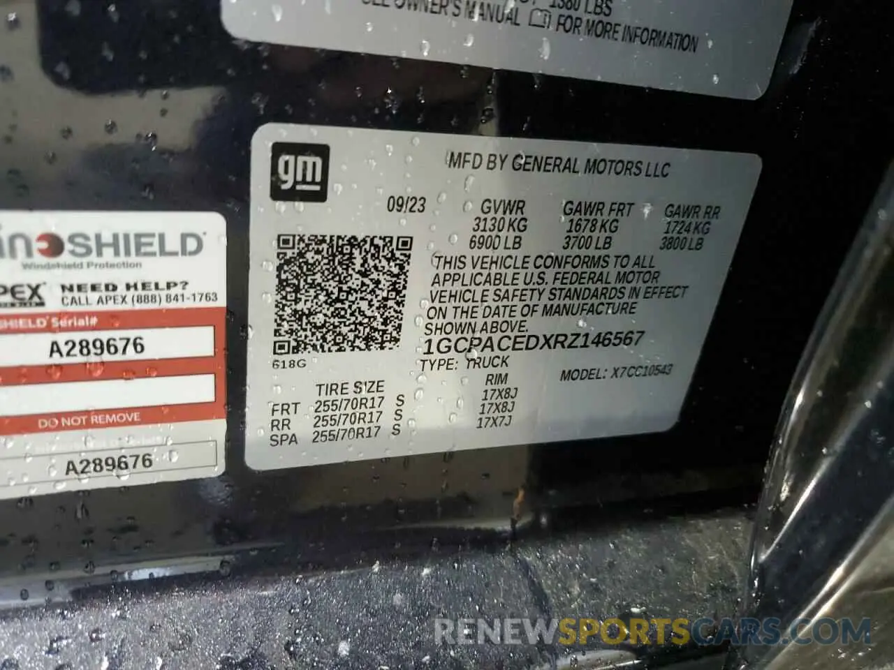 12 fotografías del automóvil dañado 1GCPACEDXRZ146567 CHEVROLET ALL Models 2024