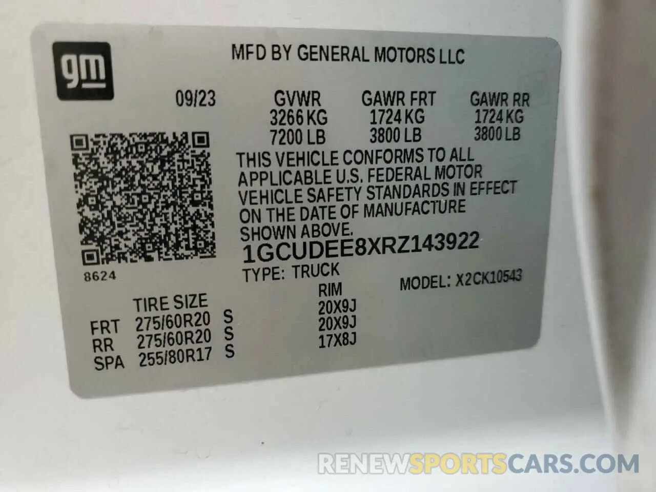 13 fotografías del automóvil dañado 1GCUDEE8XRZ143922 CHEVROLET ALL Models 2024