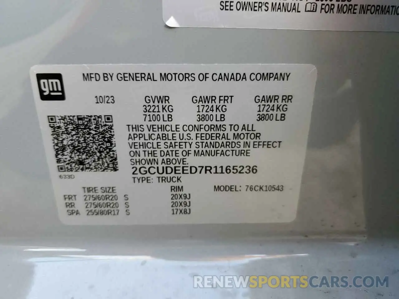 15 fotografías del automóvil dañado 2GCUDEED7R1165236 CHEVROLET ALL Models 2024