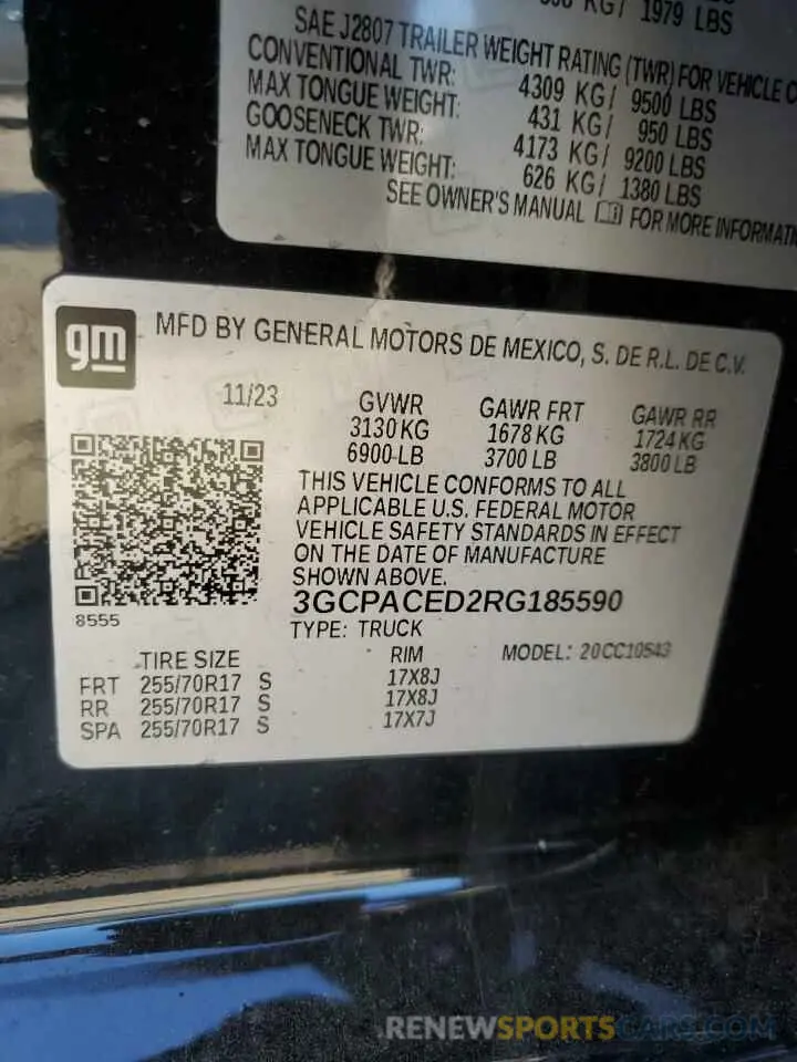 15 fotografías del automóvil dañado 3GCPACED2RG185590 CHEVROLET ALL Models 2024