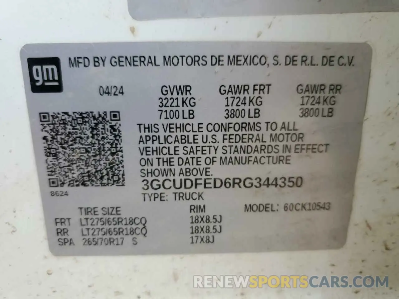 12 fotografías del automóvil dañado 3GCUDFED6RG344350 CHEVROLET ALL Models 2024