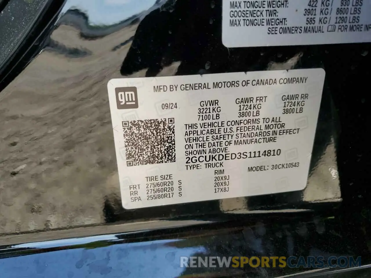 13 fotografías del automóvil dañado 2GCUKDED3S1114810 CHEVROLET ALL Models 2025