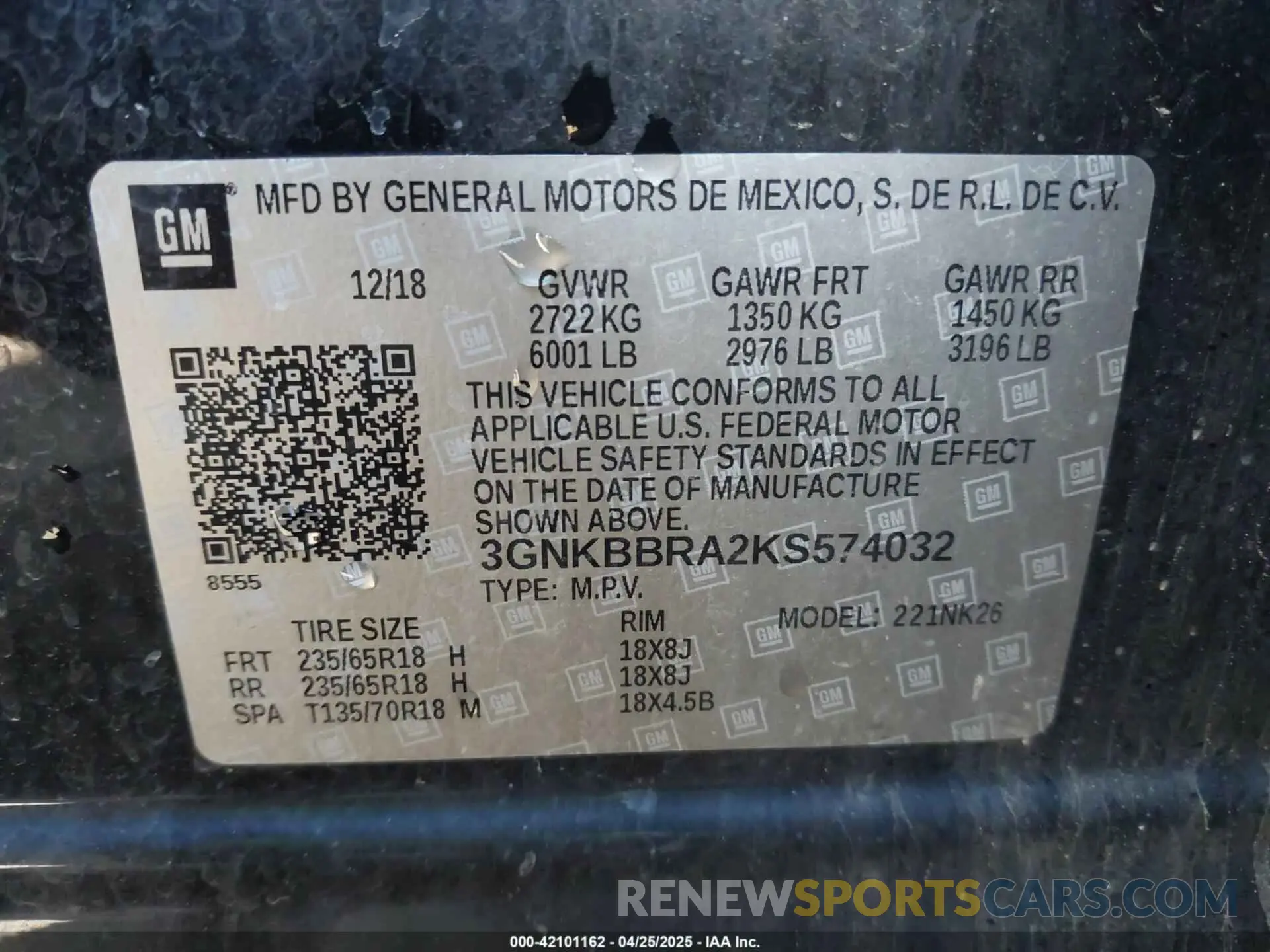 9 fotografías del automóvil dañado 3GNKBBRA2KS574032 CHEVROLET BLAZER 2019