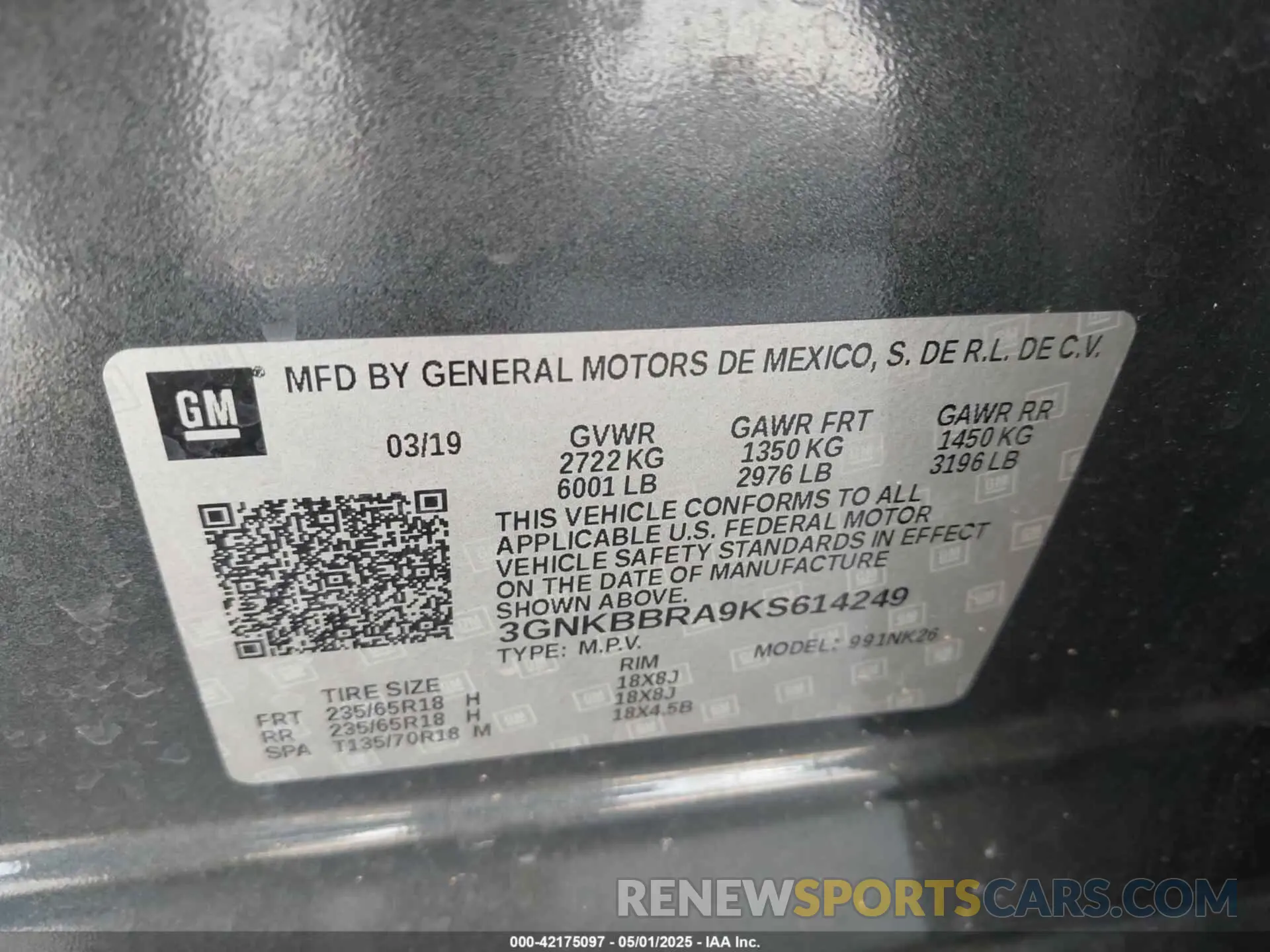 9 fotografías del automóvil dañado 3GNKBBRA9KS614249 CHEVROLET BLAZER 2019