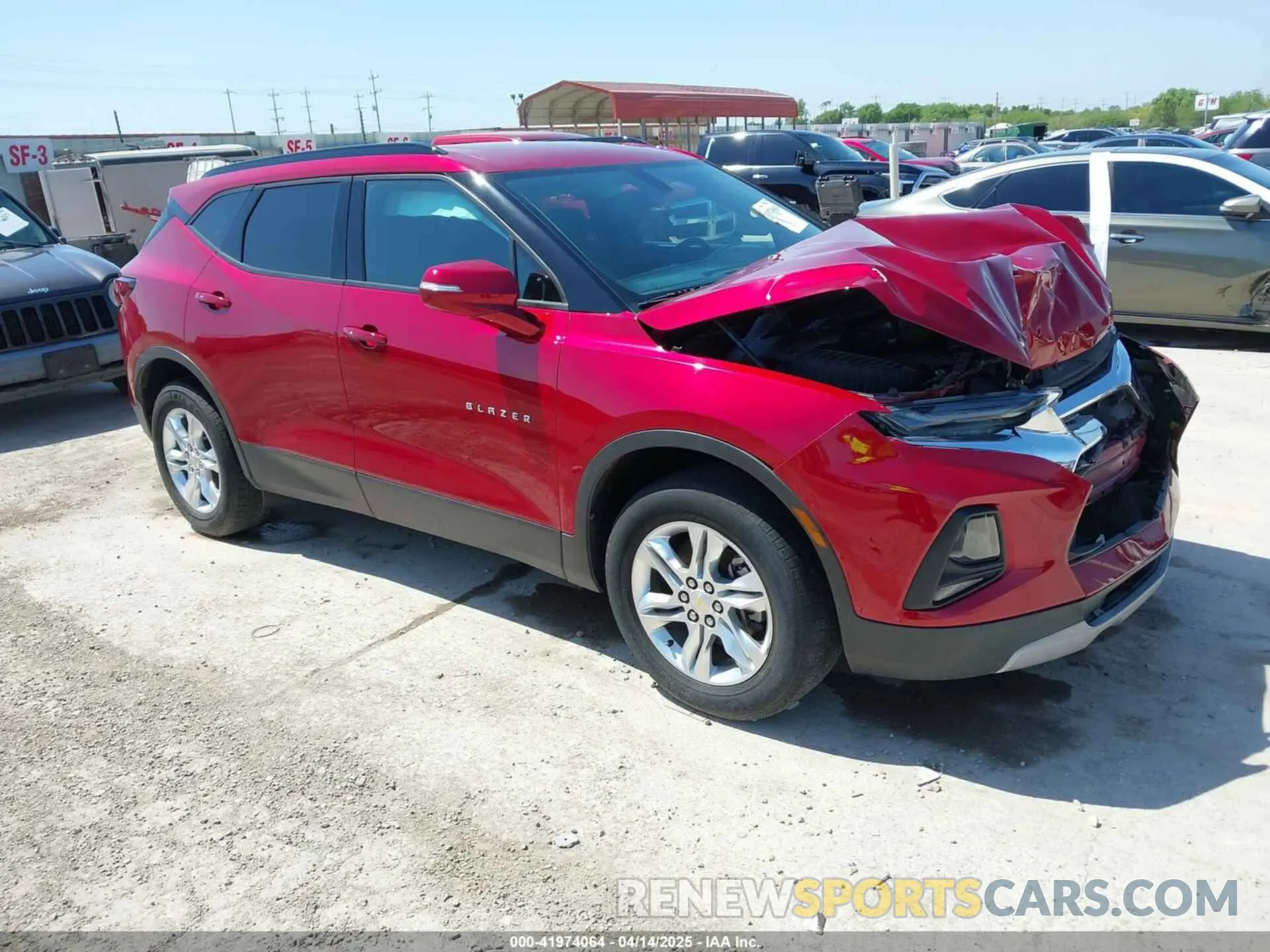1 fotografías del automóvil dañado 3GNKBBRA9KS701956 CHEVROLET BLAZER 2019