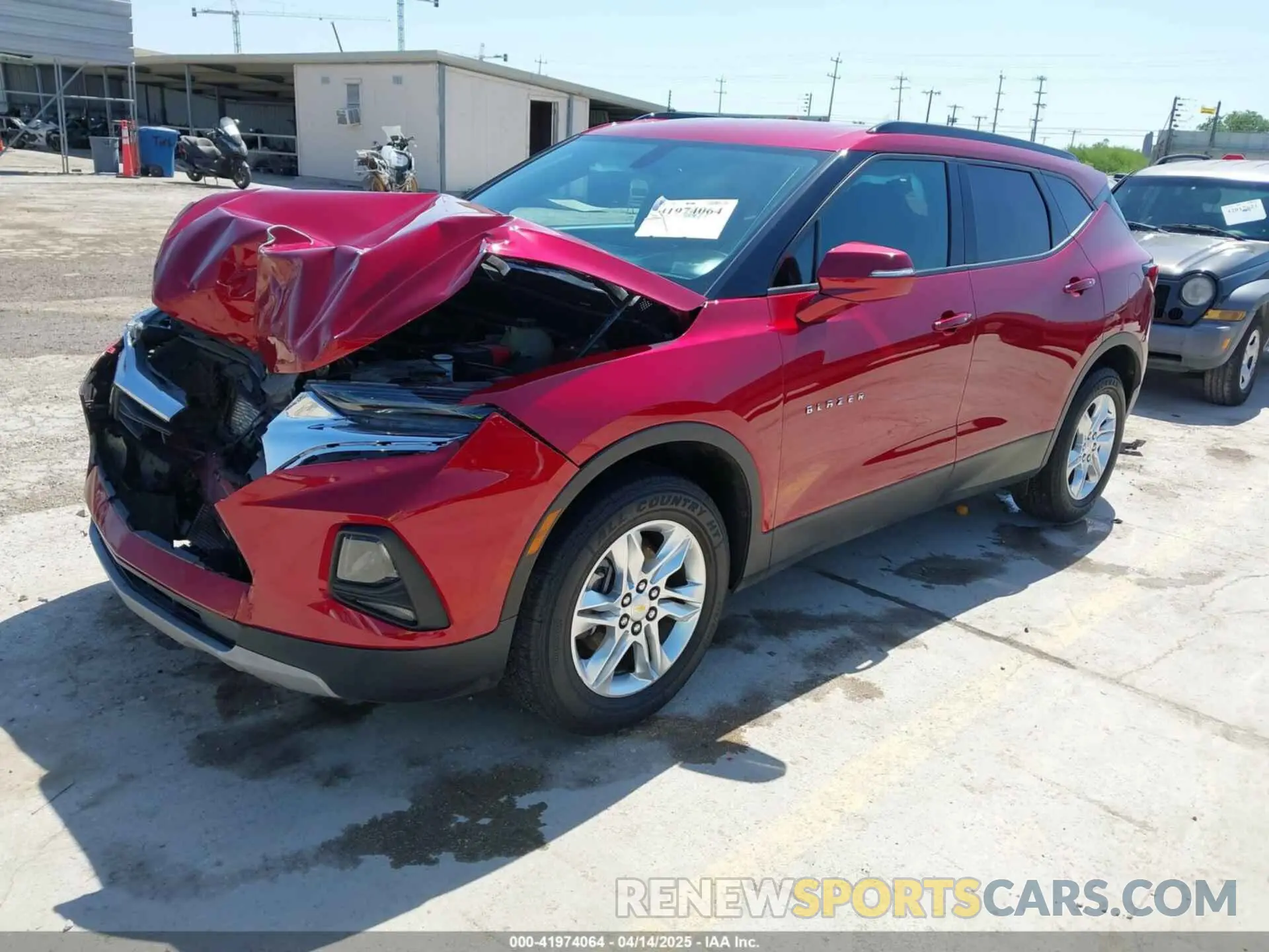 2 fotografías del automóvil dañado 3GNKBBRA9KS701956 CHEVROLET BLAZER 2019