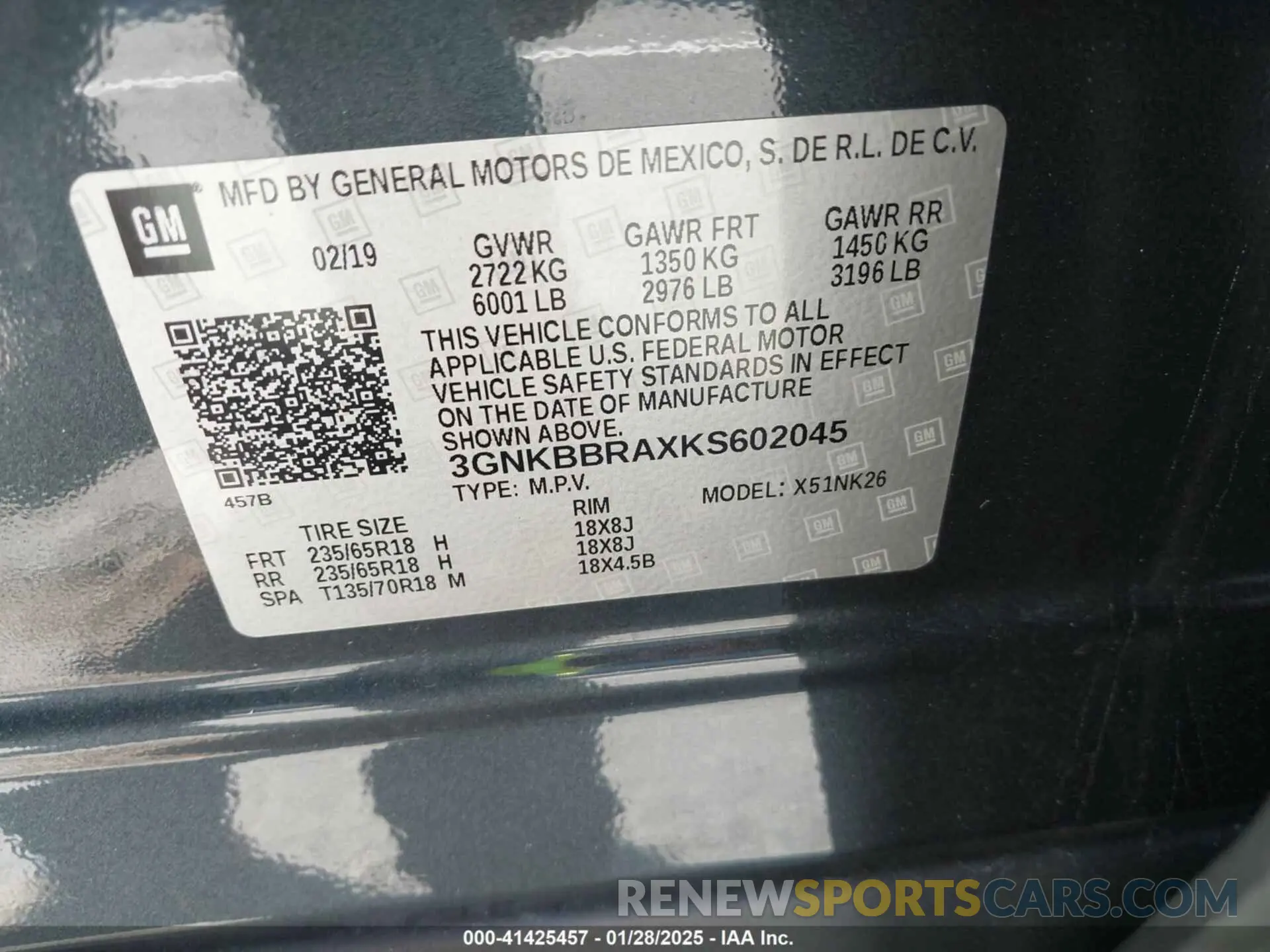 9 fotografías del automóvil dañado 3GNKBBRAXKS602045 CHEVROLET BLAZER 2019