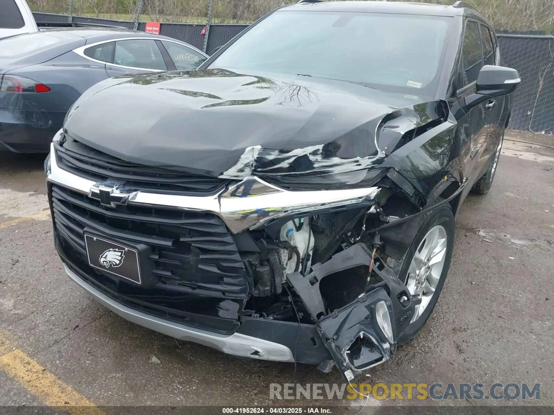 6 fotografías del automóvil dañado 3GNKBCRS3KS690354 CHEVROLET BLAZER 2019