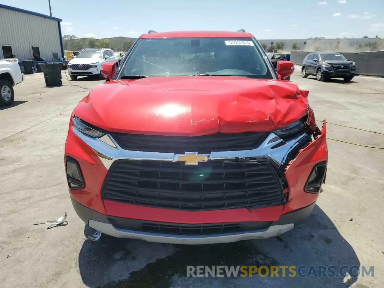 5 fotografías del automóvil dañado 3GNKBCRS7KS693175 CHEVROLET BLAZER 2019