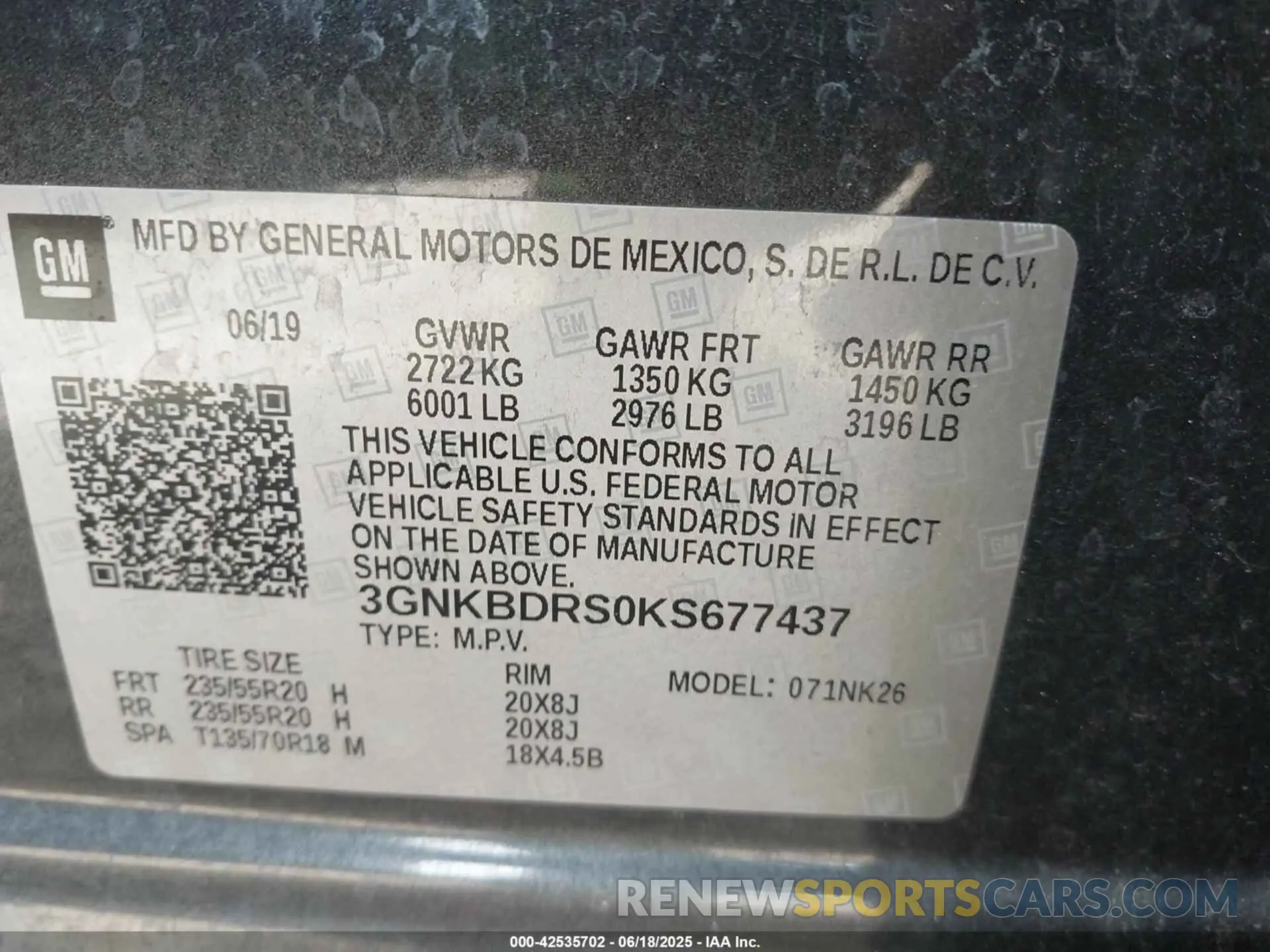 9 fotografías del automóvil dañado 3GNKBDRS0KS677437 CHEVROLET BLAZER 2019