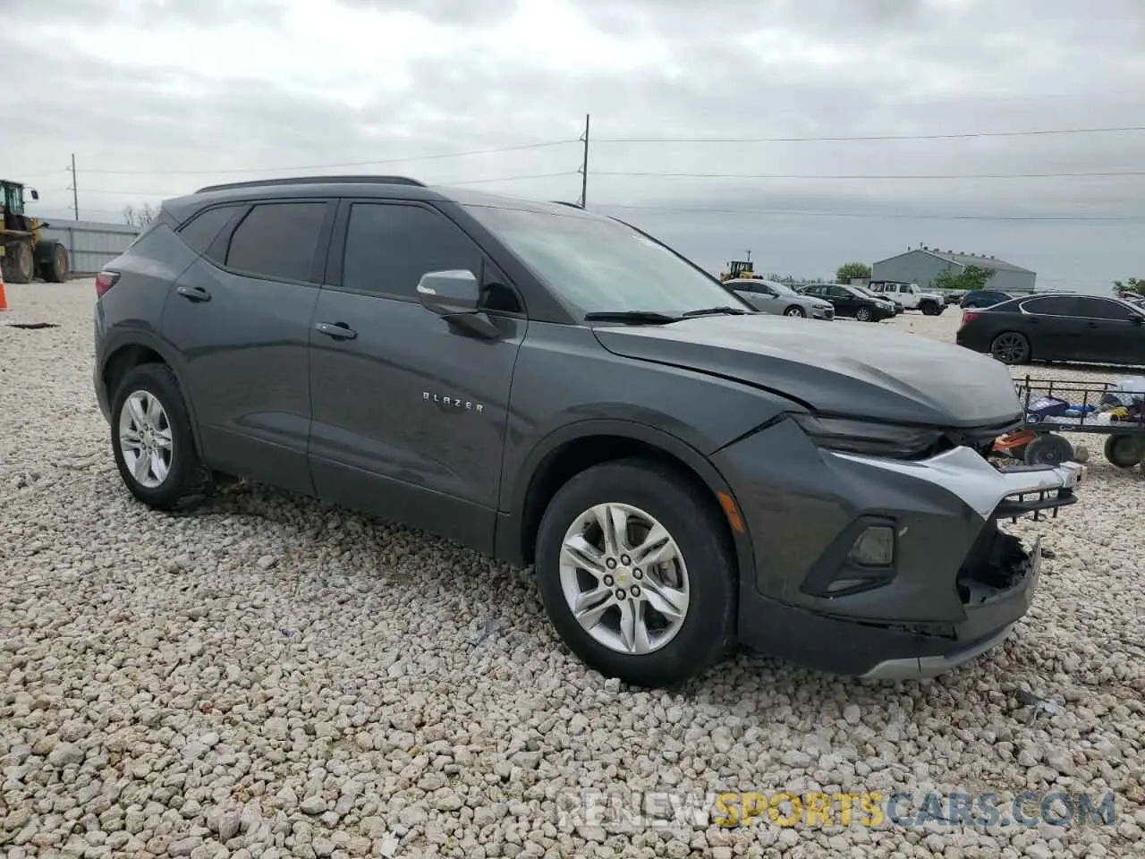 4 fotografías del automóvil dañado 3GNKBDRS0KS682489 CHEVROLET BLAZER 2019