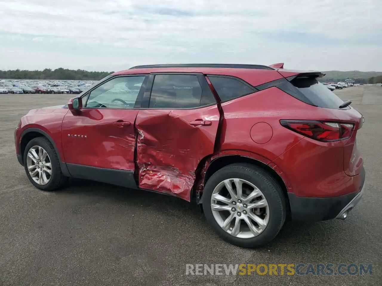 2 fotografías del automóvil dañado 3GNKBDRS9KS656635 CHEVROLET BLAZER 2019