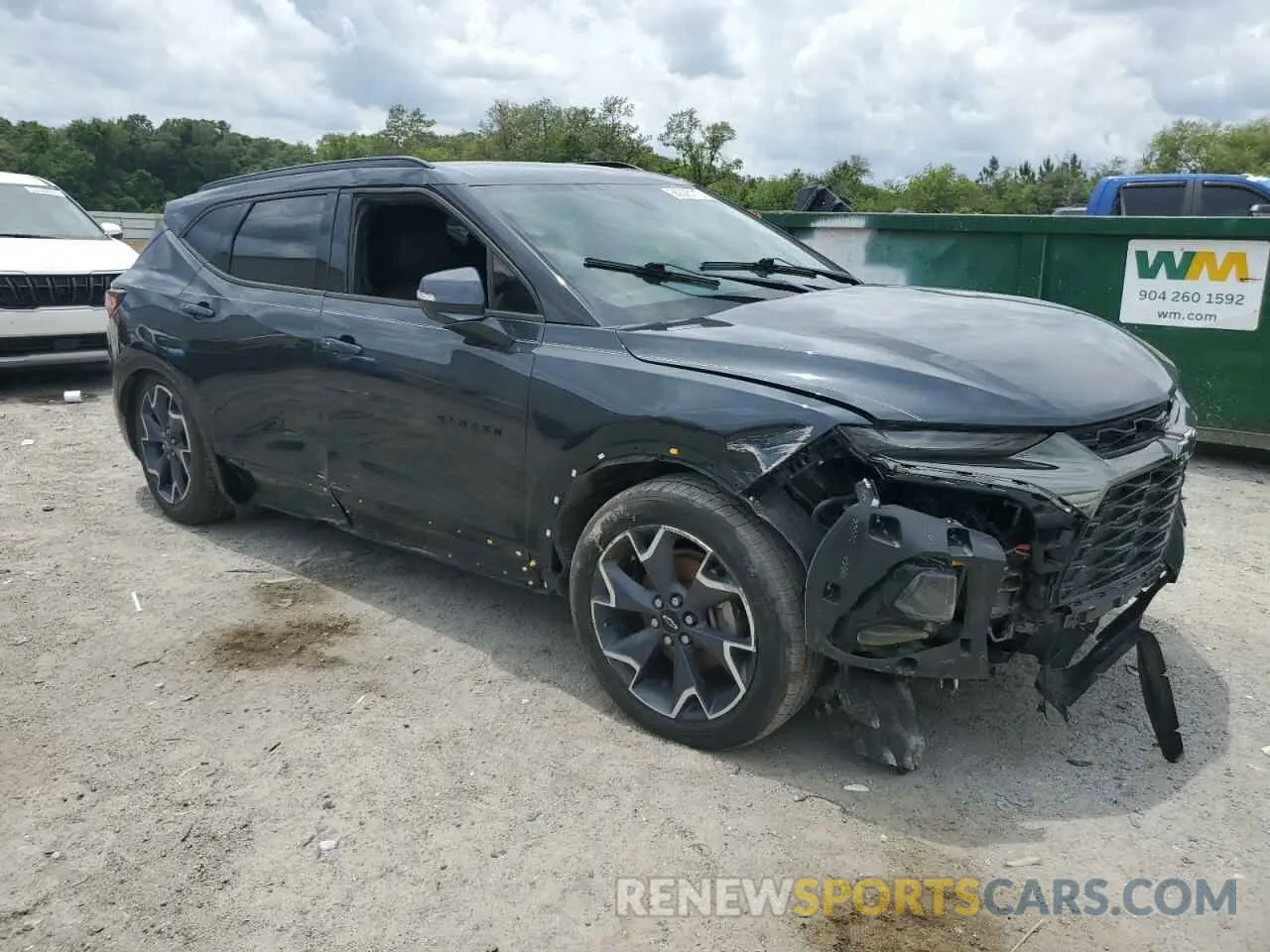 4 fotografías del automóvil dañado 3GNKBERS2KS696836 CHEVROLET BLAZER 2019
