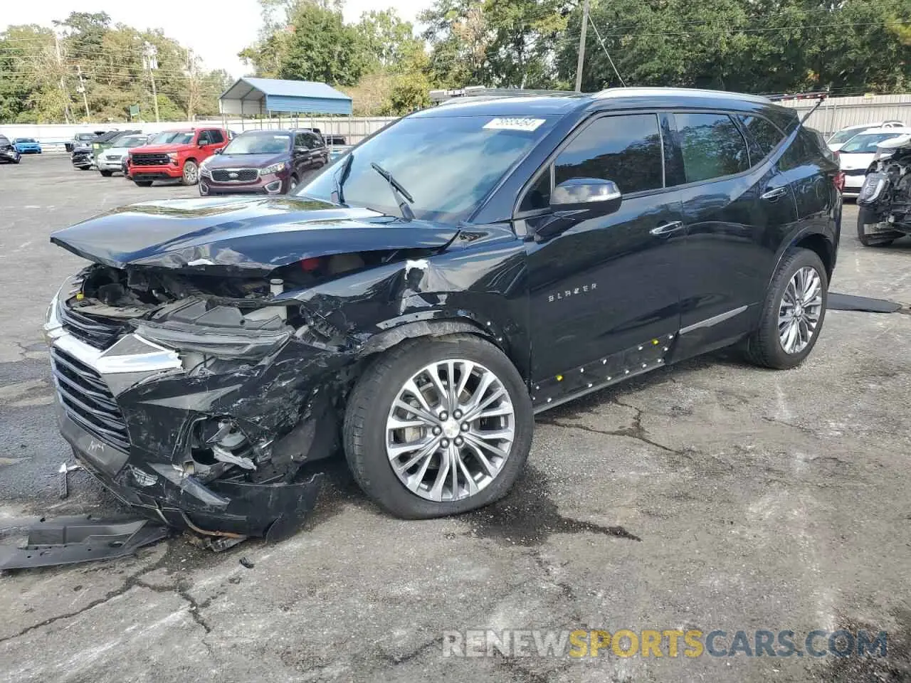 1 fotografías del automóvil dañado 3GNKBFRS4KS690347 CHEVROLET BLAZER 2019