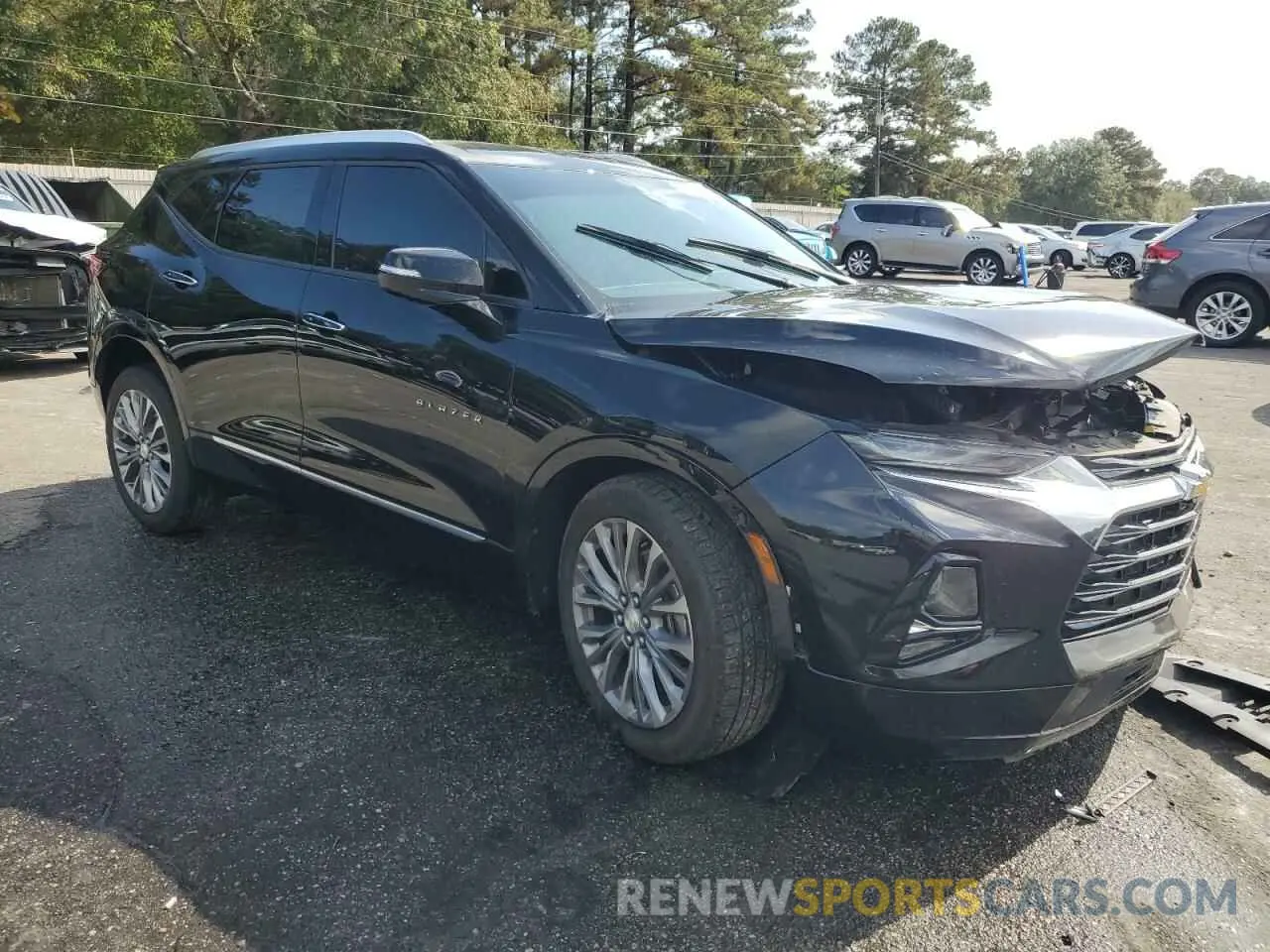 4 fotografías del automóvil dañado 3GNKBFRS4KS690347 CHEVROLET BLAZER 2019