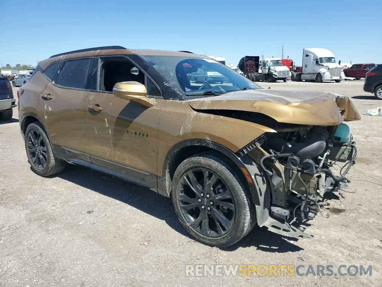 4 fotografías del automóvil dañado 3GNKBJRS3KS680296 CHEVROLET BLAZER 2019