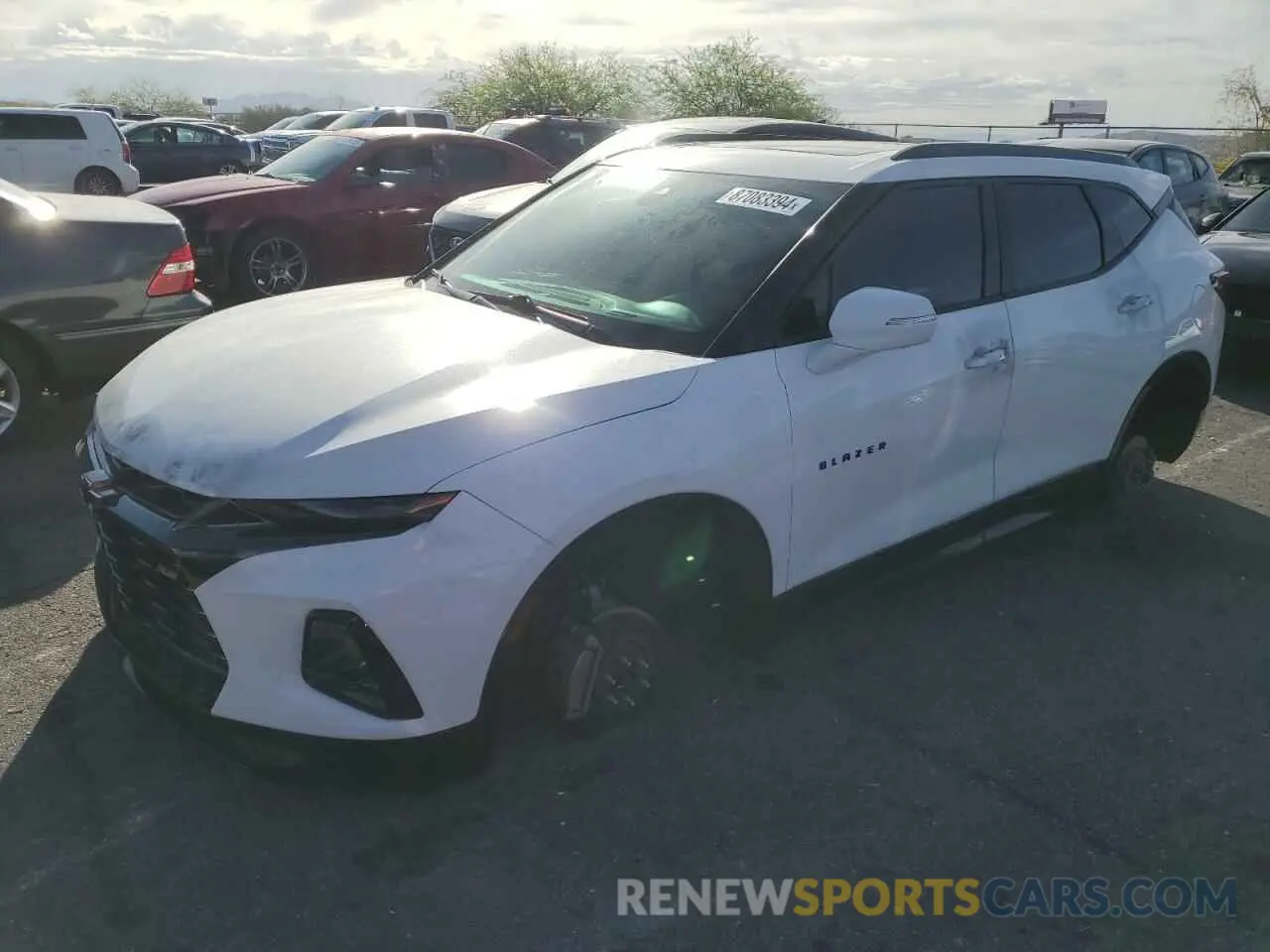 1 fotografías del automóvil dañado 3GNKBJRSXKS661583 CHEVROLET BLAZER 2019