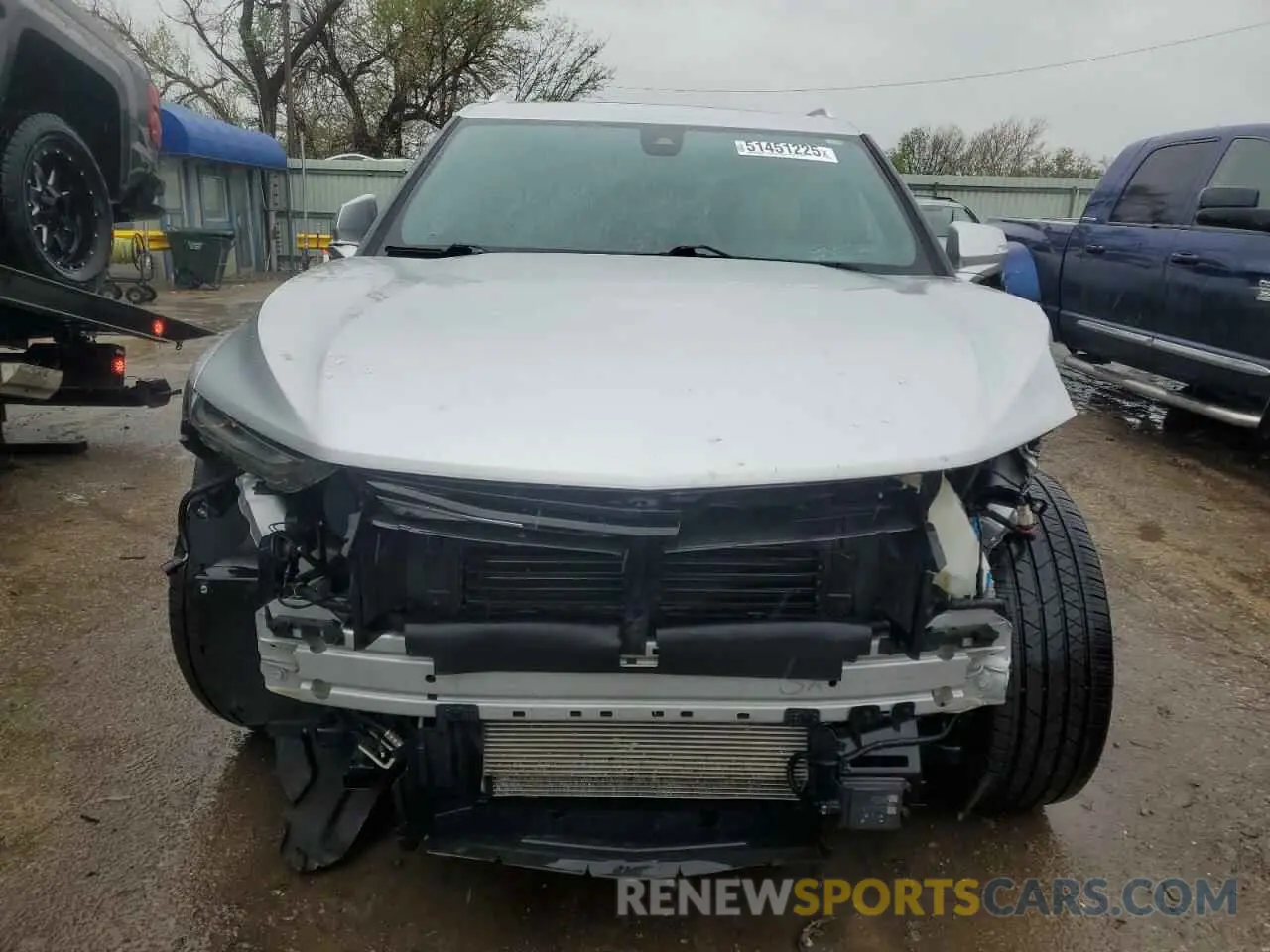 5 fotografías del automóvil dañado 3GNKBKRSXKS577401 CHEVROLET BLAZER 2019