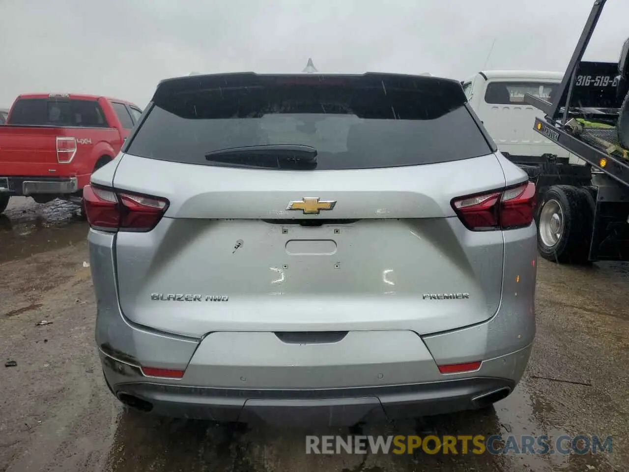 6 fotografías del automóvil dañado 3GNKBKRSXKS577401 CHEVROLET BLAZER 2019