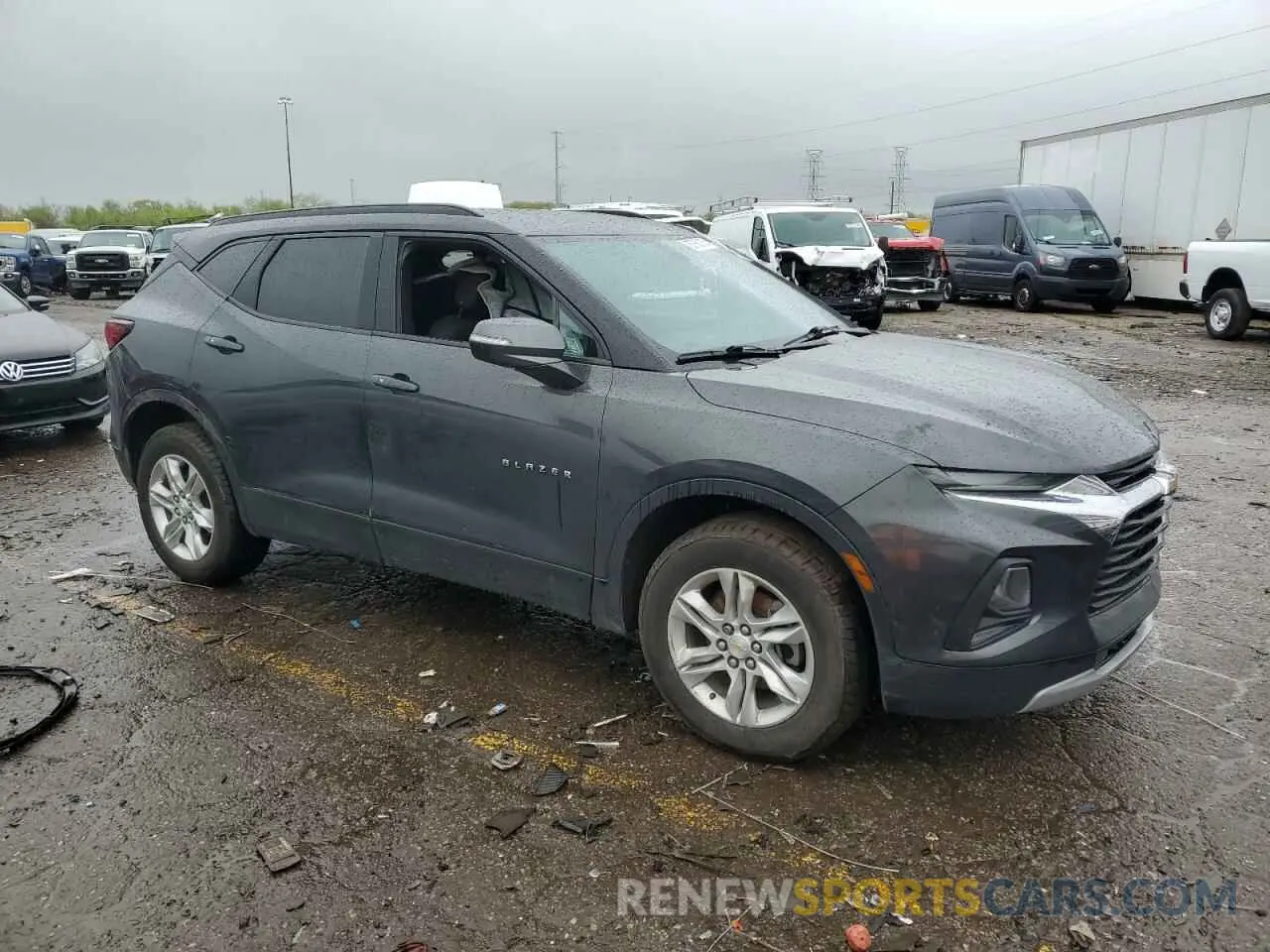 4 fotografías del automóvil dañado 3GNKBBRA3LS663819 CHEVROLET BLAZER 2020