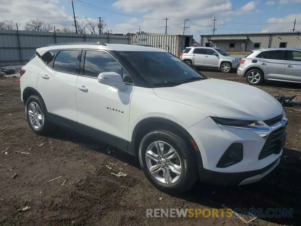 4 fotografías del automóvil dañado 3GNKBBRA6LS590686 CHEVROLET BLAZER 2020