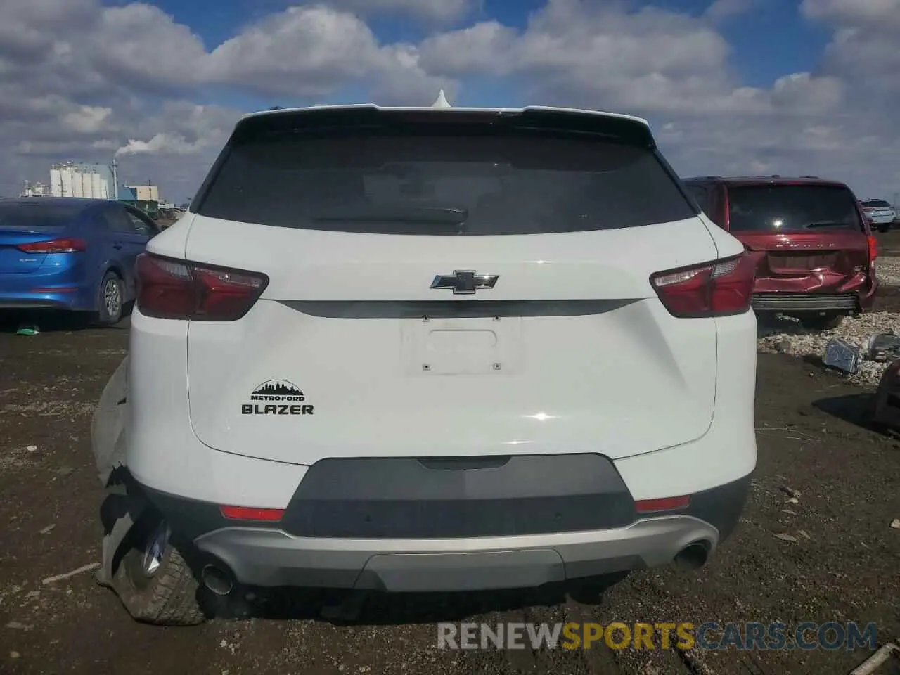 6 fotografías del automóvil dañado 3GNKBBRA6LS590686 CHEVROLET BLAZER 2020