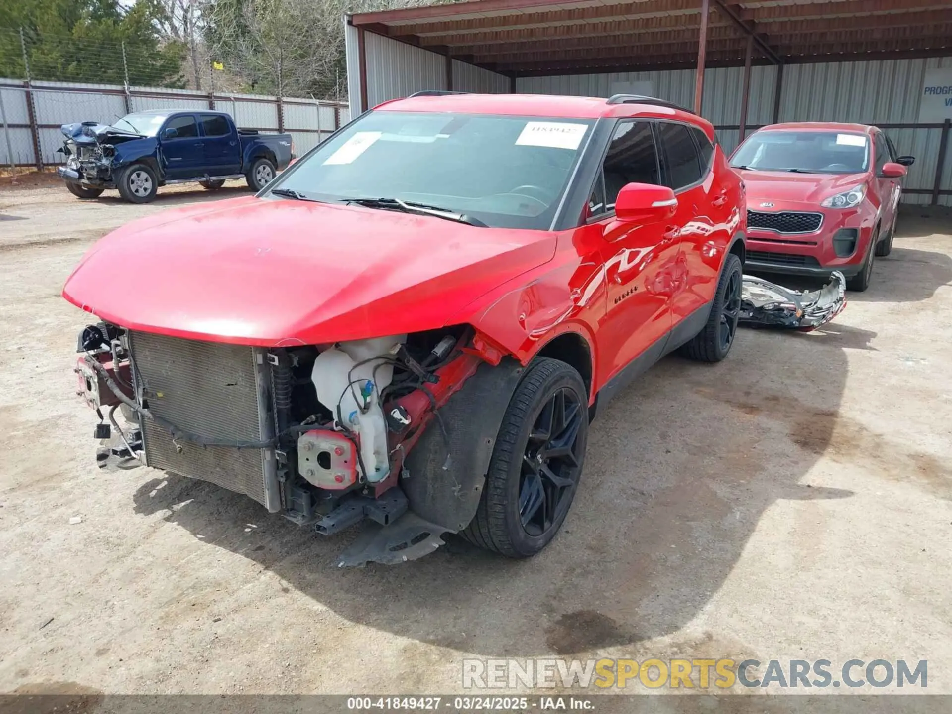 2 fotografías del automóvil dañado 3GNKBBRA6LS708980 CHEVROLET BLAZER 2020