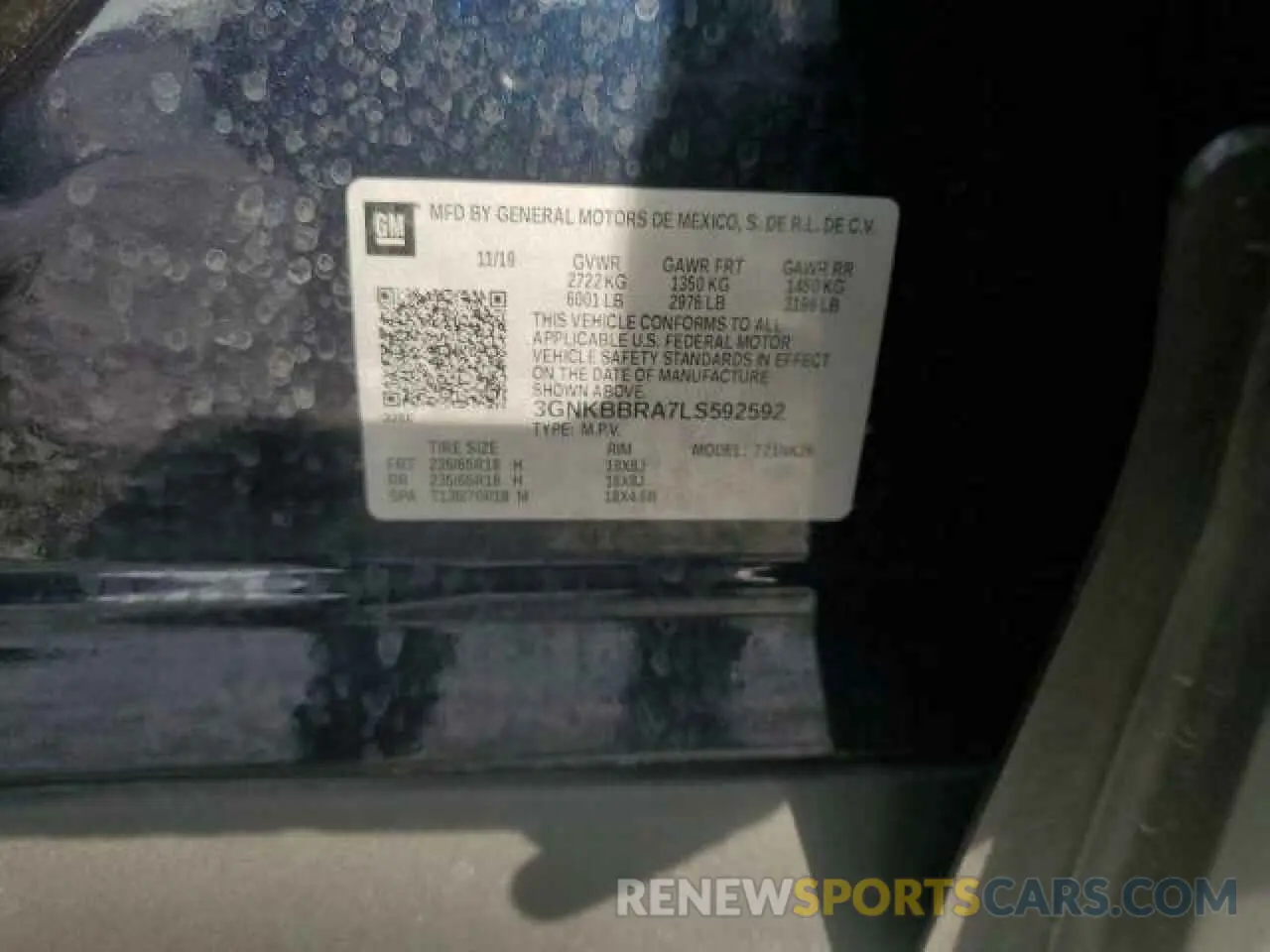 14 fotografías del automóvil dañado 3GNKBBRA7LS592592 CHEVROLET BLAZER 2020
