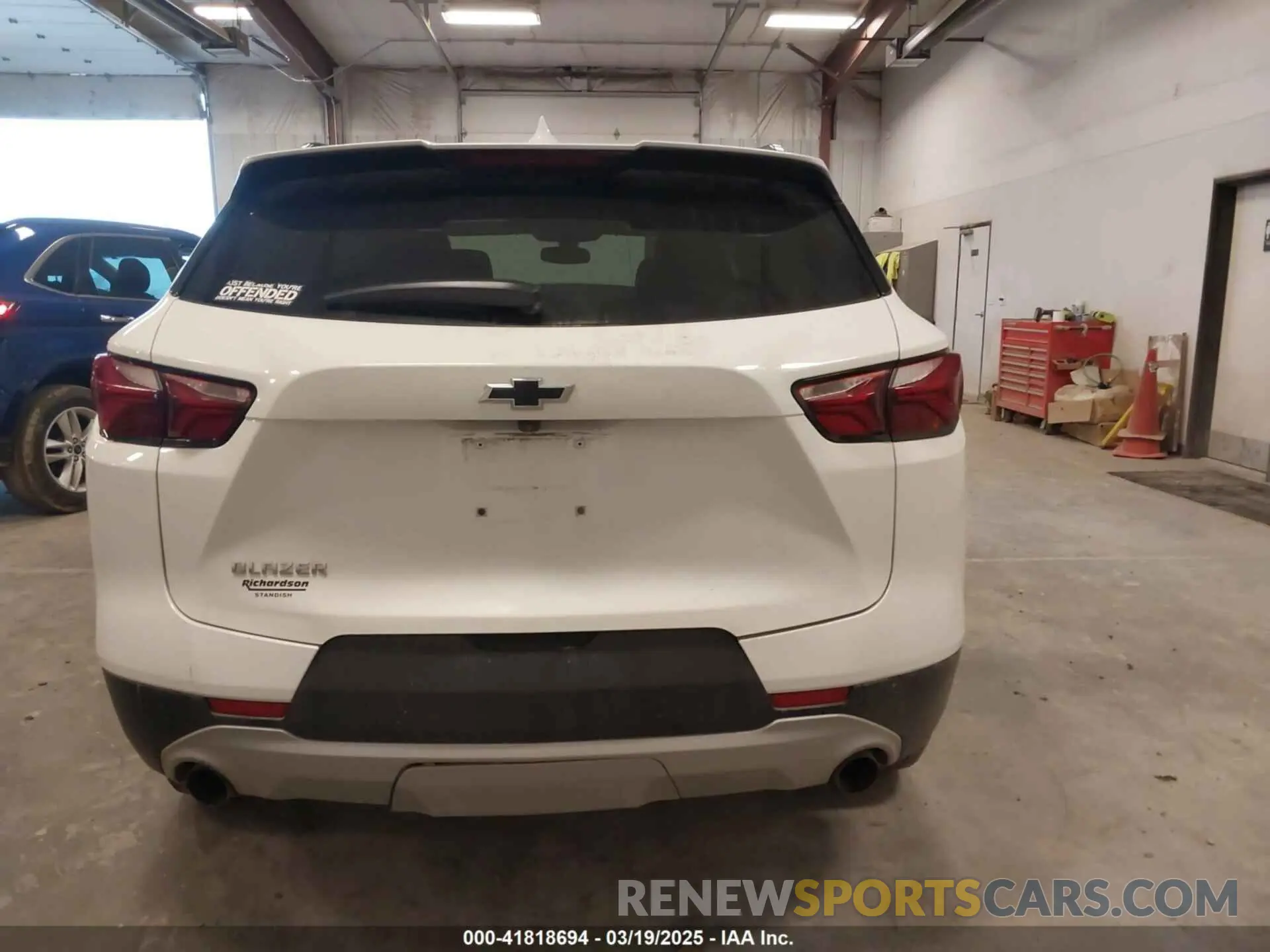 16 fotografías del automóvil dañado 3GNKBBRA8LS667591 CHEVROLET BLAZER 2020
