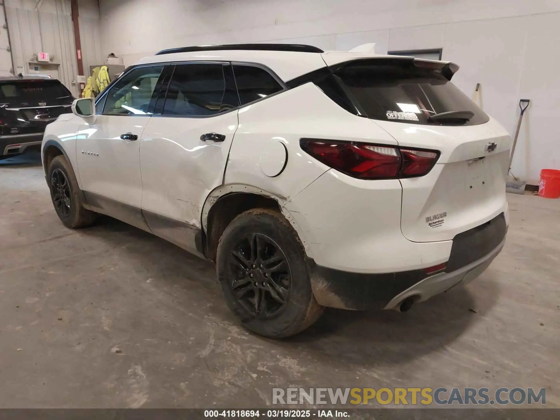 3 fotografías del automóvil dañado 3GNKBBRA8LS667591 CHEVROLET BLAZER 2020