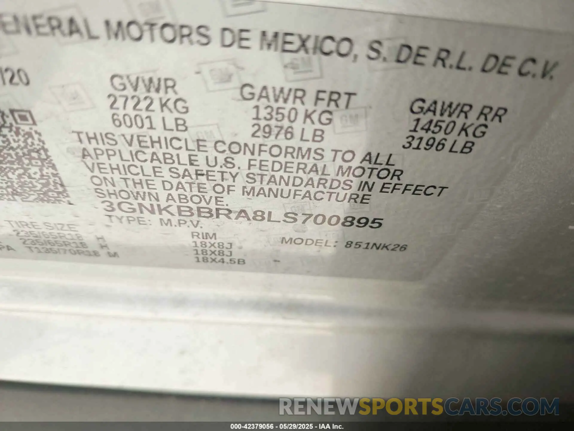 9 fotografías del automóvil dañado 3GNKBBRA8LS700895 CHEVROLET BLAZER 2020