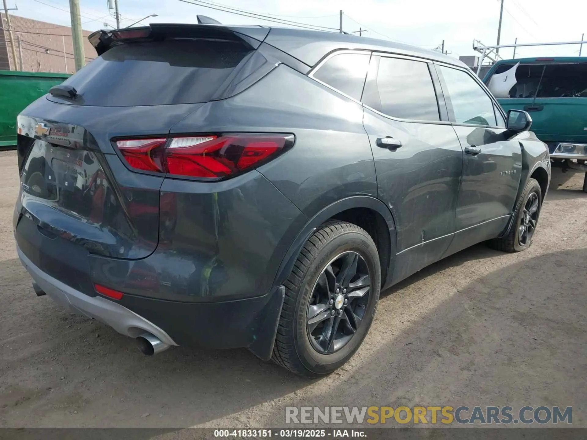 4 fotografías del automóvil dañado 3GNKBBRA9LS595817 CHEVROLET BLAZER 2020