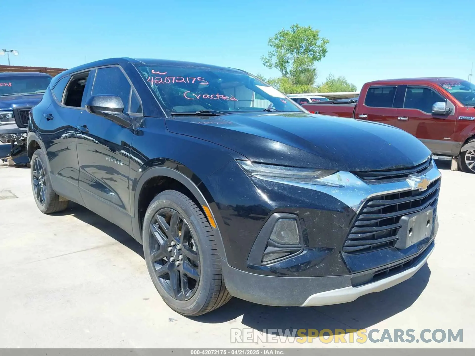 1 fotografías del automóvil dañado 3GNKBBRAXLS580047 CHEVROLET BLAZER 2020