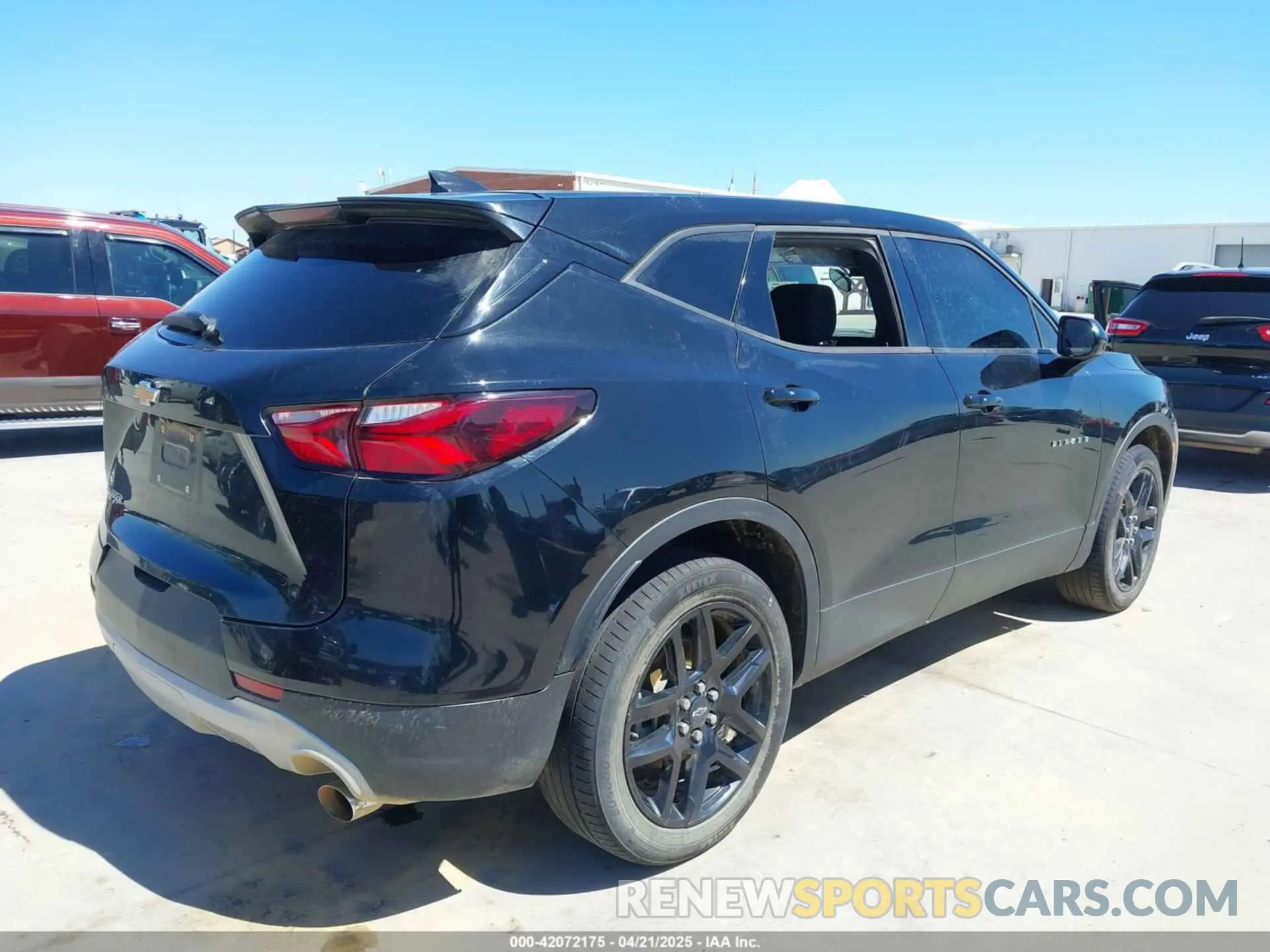 4 fotografías del automóvil dañado 3GNKBBRAXLS580047 CHEVROLET BLAZER 2020
