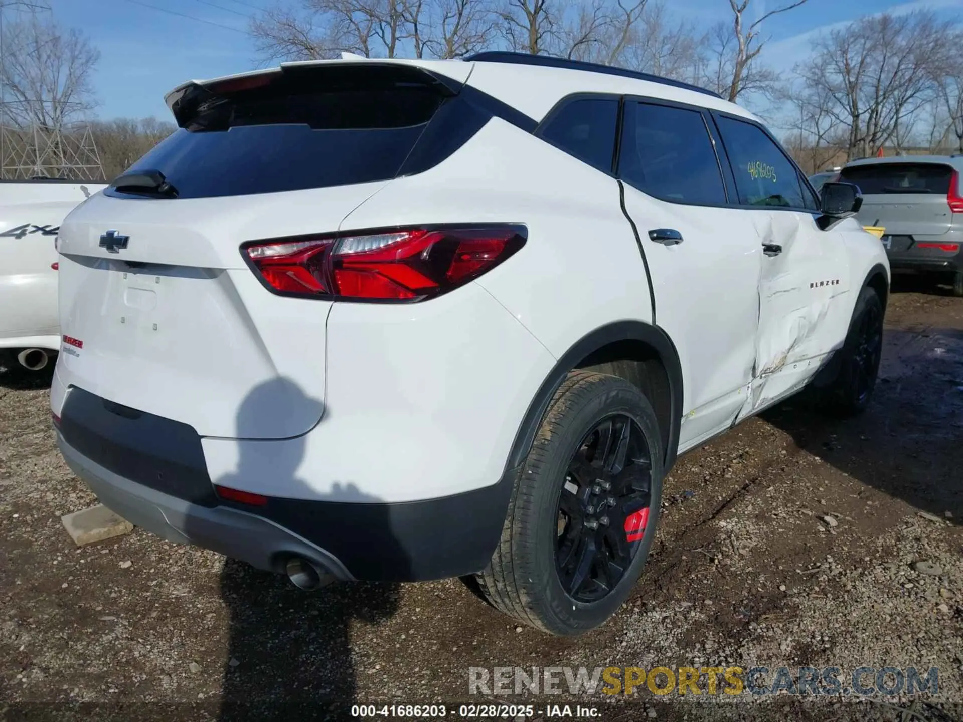 4 fotografías del automóvil dañado 3GNKBCR4XLS698213 CHEVROLET BLAZER 2020