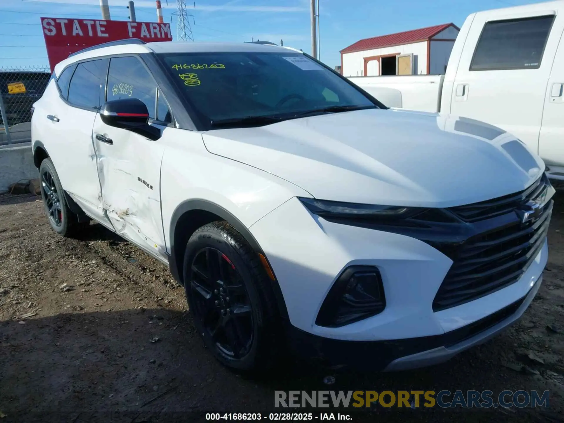 6 fotografías del automóvil dañado 3GNKBCR4XLS698213 CHEVROLET BLAZER 2020