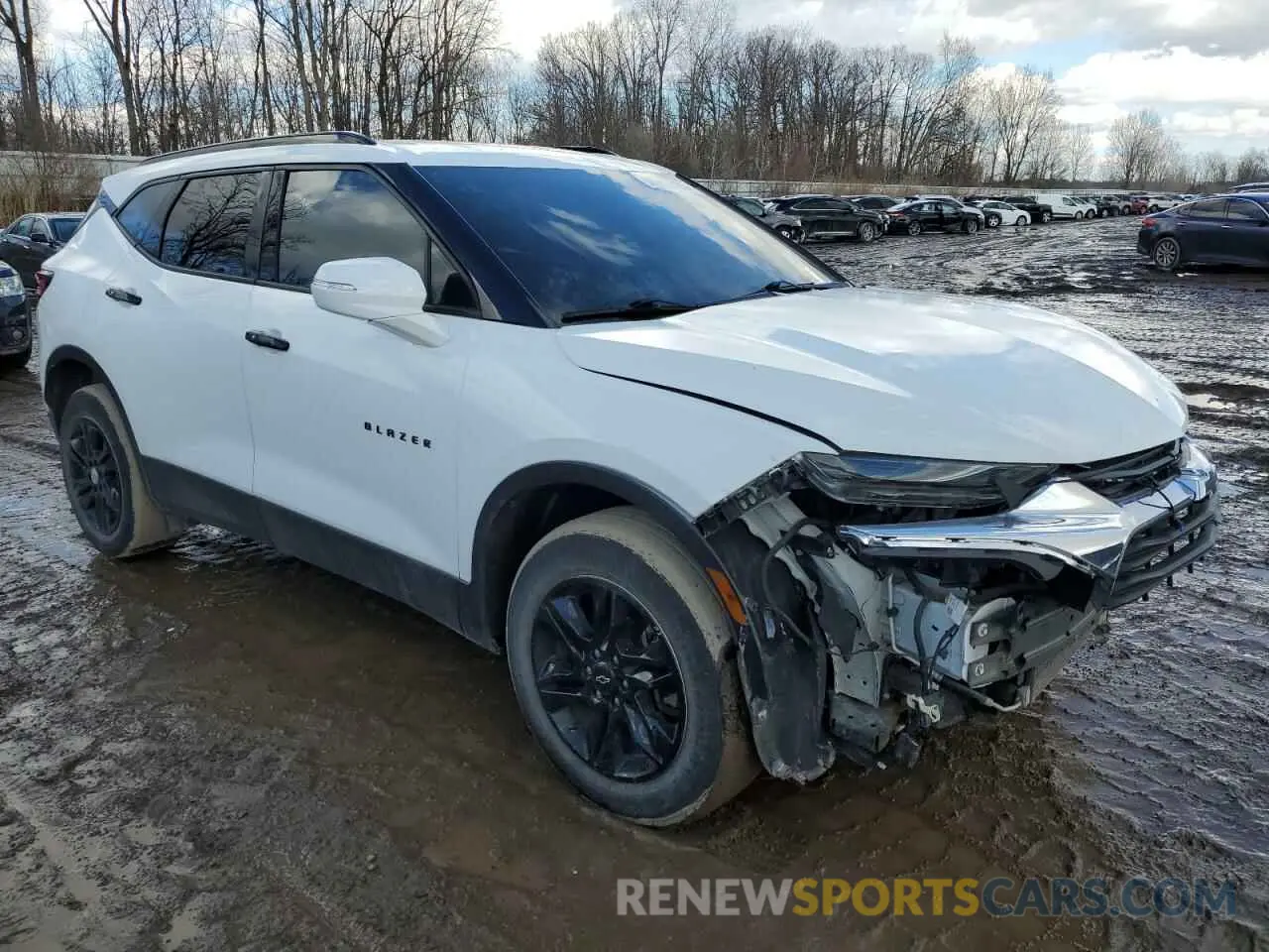 4 fotografías del automóvil dañado 3GNKBCRS0LS599527 CHEVROLET BLAZER 2020