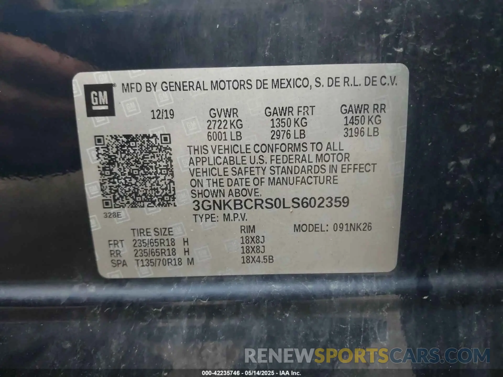 9 fotografías del automóvil dañado 3GNKBCRS0LS602359 CHEVROLET BLAZER 2020