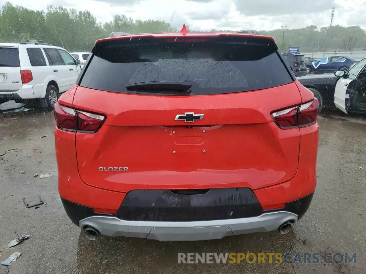 6 fotografías del automóvil dañado 3GNKBCRS3LS673457 CHEVROLET BLAZER 2020