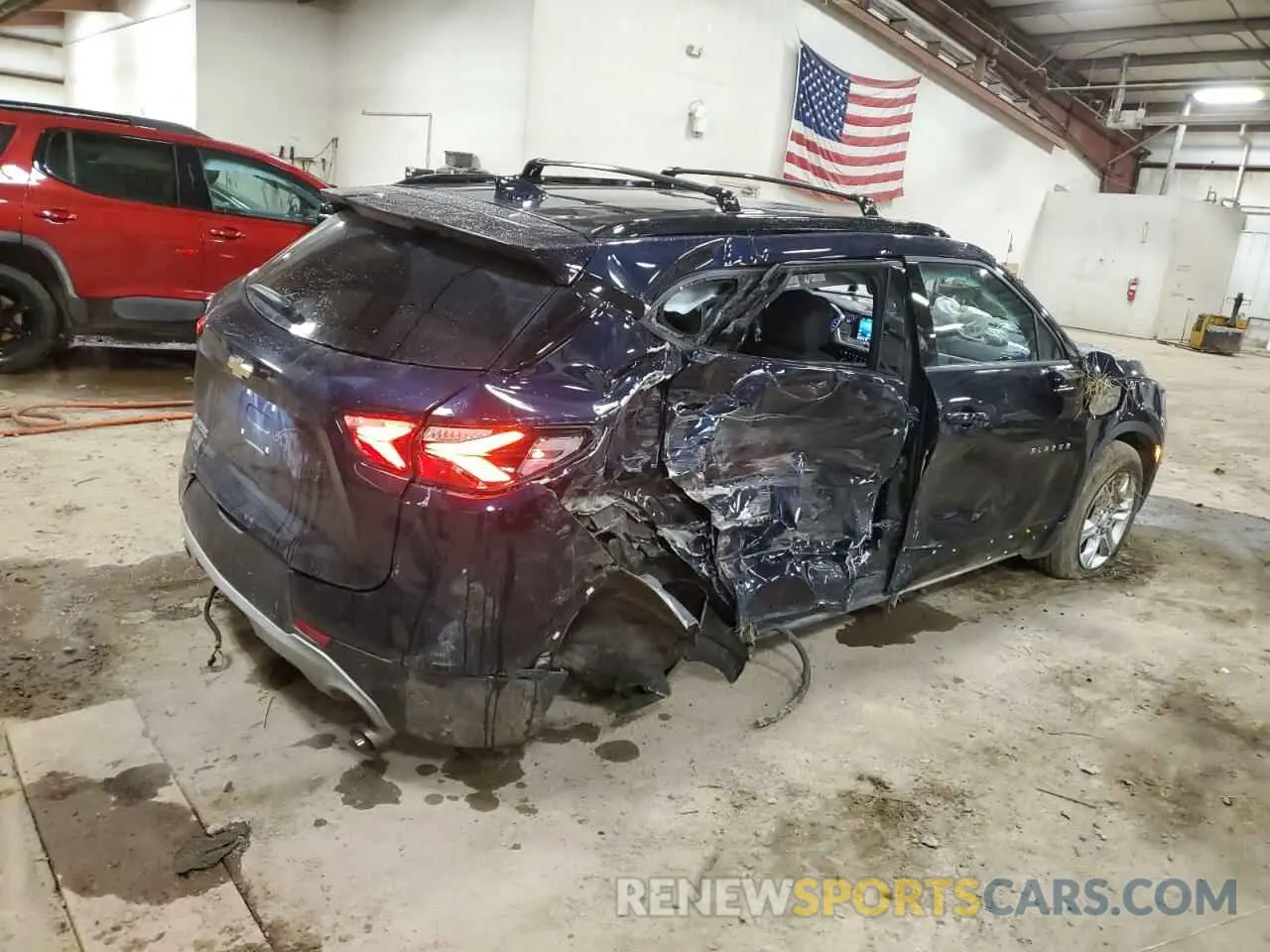 3 fotografías del automóvil dañado 3GNKBCRS3LS711480 CHEVROLET BLAZER 2020