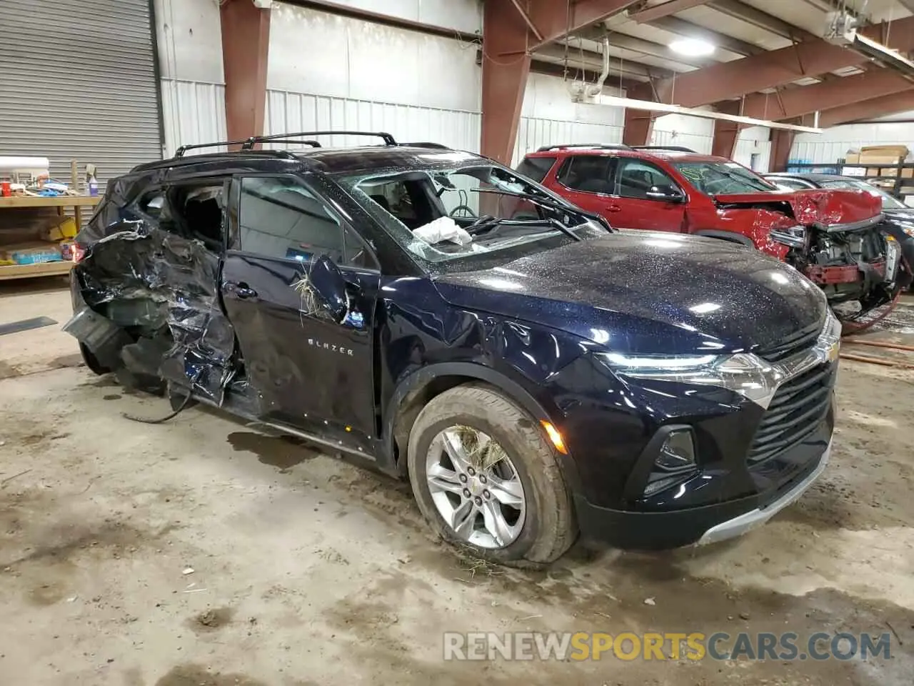 4 fotografías del automóvil dañado 3GNKBCRS3LS711480 CHEVROLET BLAZER 2020