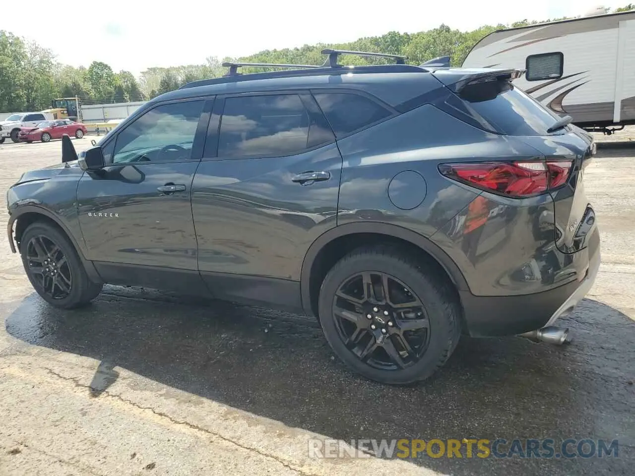 2 fotografías del automóvil dañado 3GNKBCRS4LS553134 CHEVROLET BLAZER 2020
