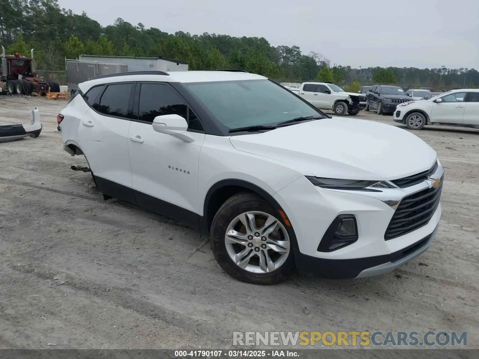 1 fotografías del automóvil dañado 3GNKBCRS7LS603556 CHEVROLET BLAZER 2020