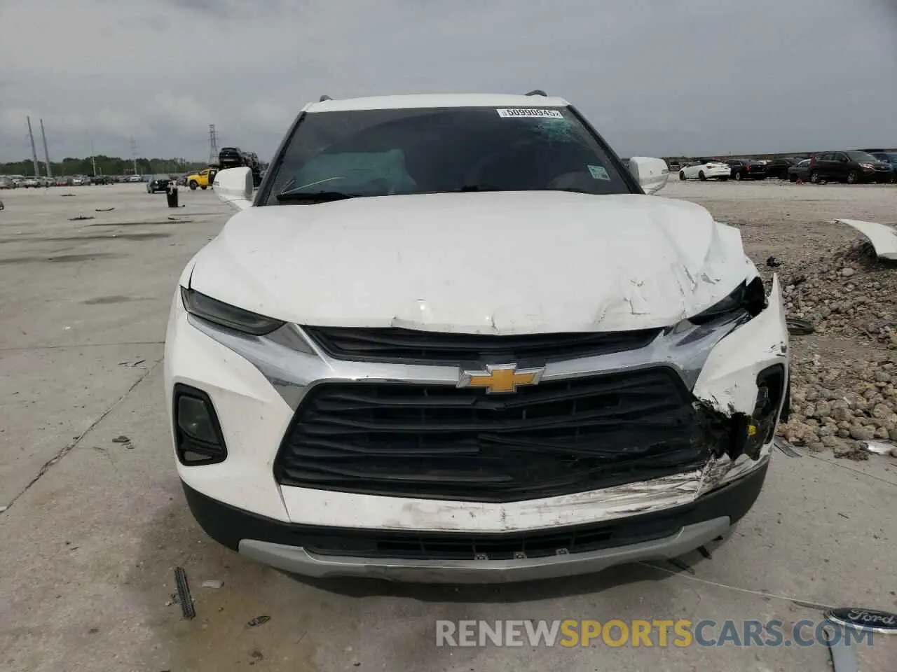 5 fotografías del automóvil dañado 3GNKBCRSXLS550447 CHEVROLET BLAZER 2020