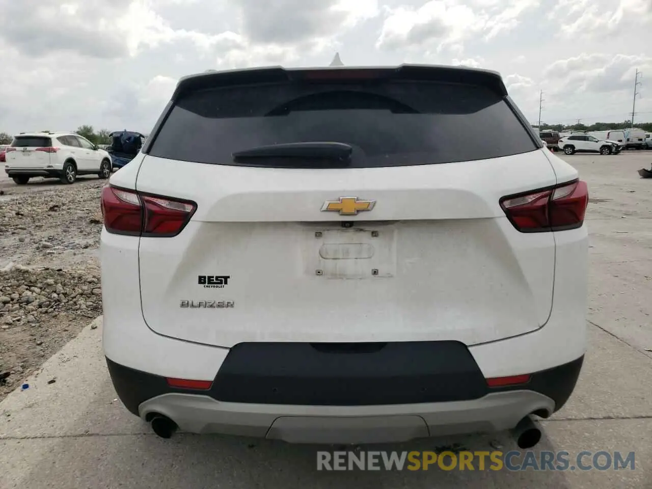 6 fotografías del automóvil dañado 3GNKBCRSXLS550447 CHEVROLET BLAZER 2020