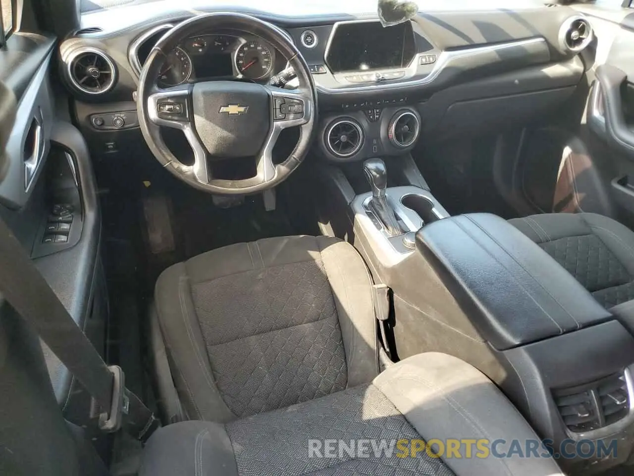 8 fotografías del automóvil dañado 3GNKBCRSXLS593458 CHEVROLET BLAZER 2020