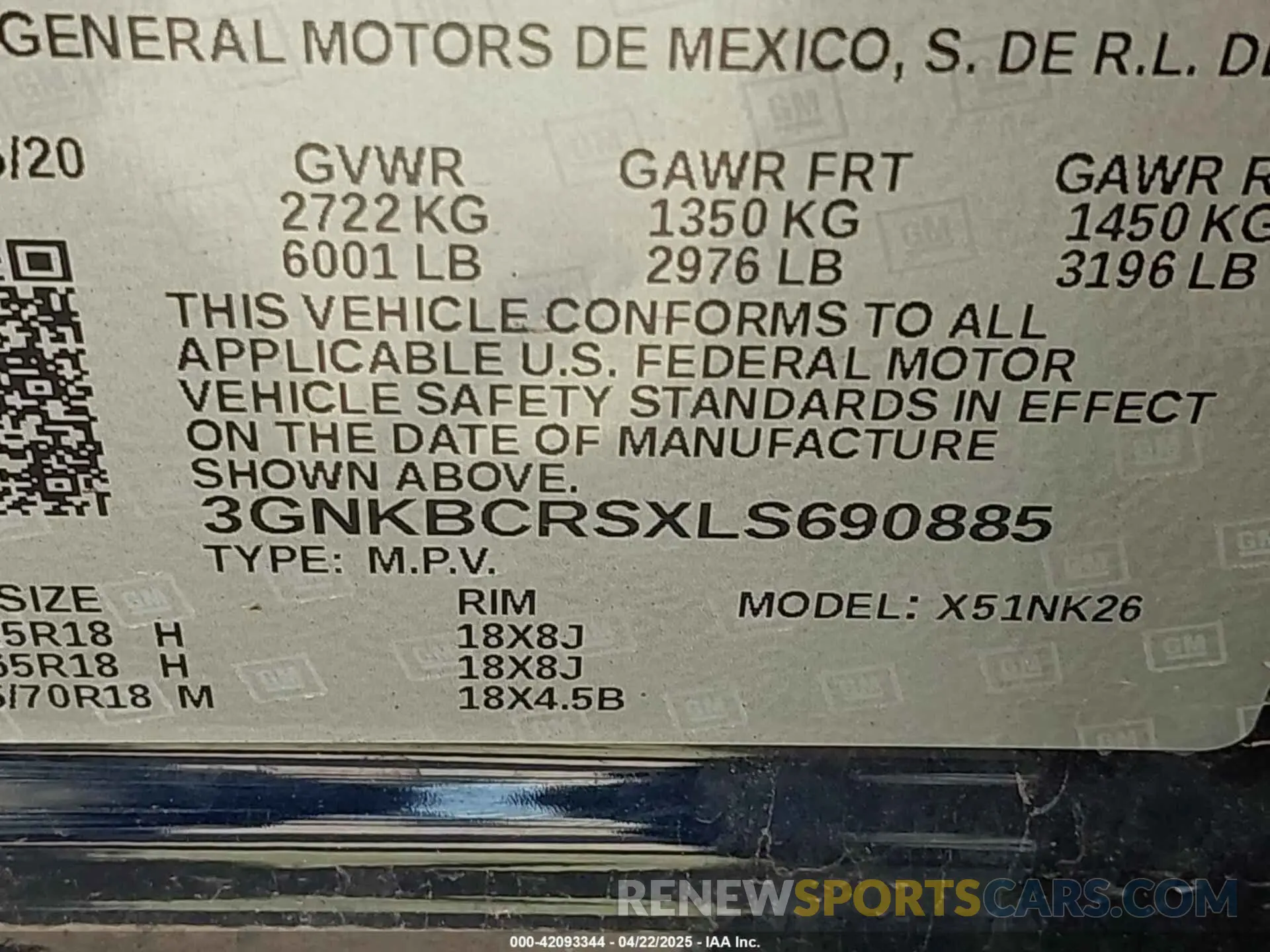 9 fotografías del automóvil dañado 3GNKBCRSXLS690885 CHEVROLET BLAZER 2020