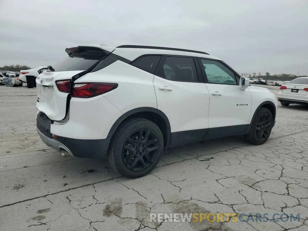 3 fotografías del automóvil dañado 3GNKBDRS2LS608427 CHEVROLET BLAZER 2020