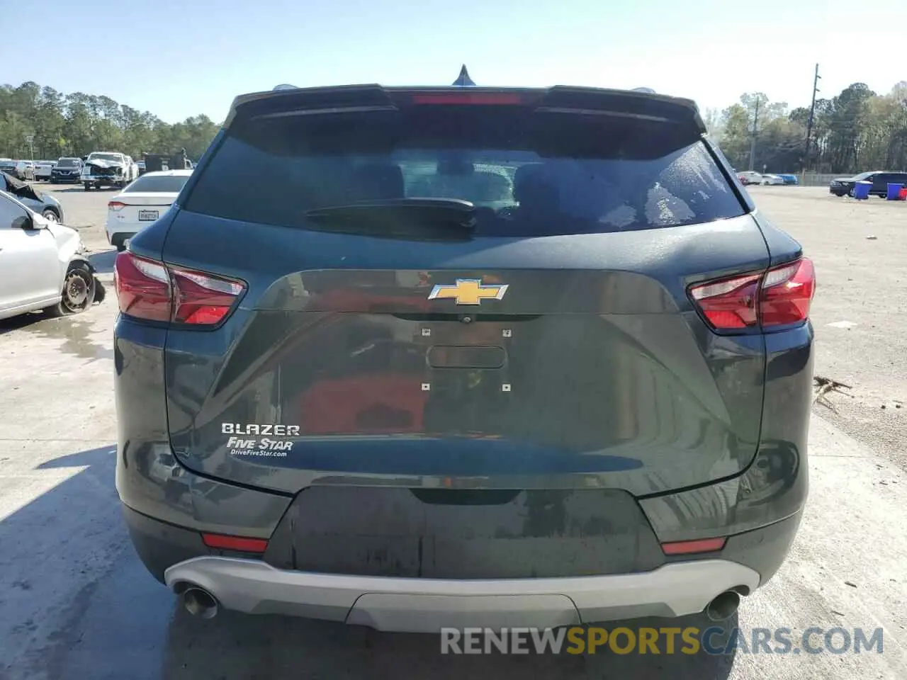 6 fotografías del automóvil dañado 3GNKBDRS8LS625989 CHEVROLET BLAZER 2020