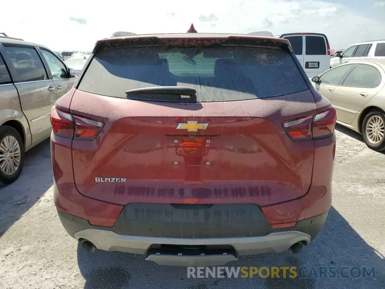 6 fotografías del automóvil dañado 3GNKBDRSXLS653664 CHEVROLET BLAZER 2020